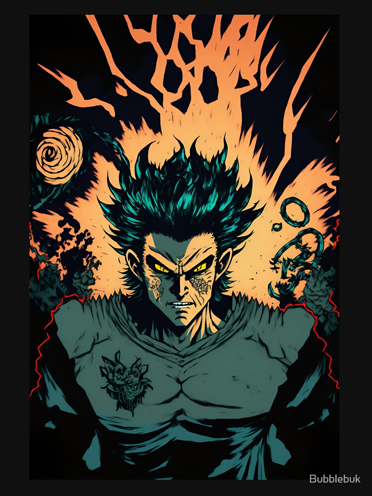 Anime Demon Son with fire1 by Bubblebuk