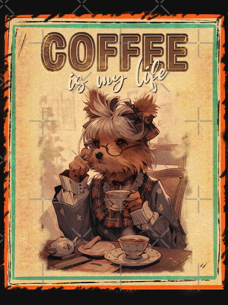 Yorkshire Terrier Coffee Retro by Retro Glam  Haven