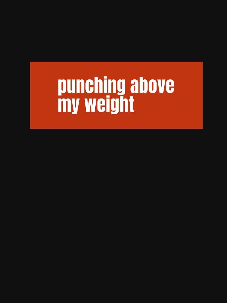 Punching above my weight A Phrase About Exceeding Expectations by RF-73