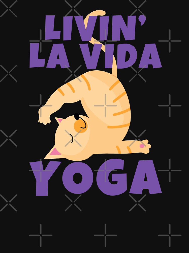 Livin' La Vida Yoga Cute Funny Cat by ricricswert