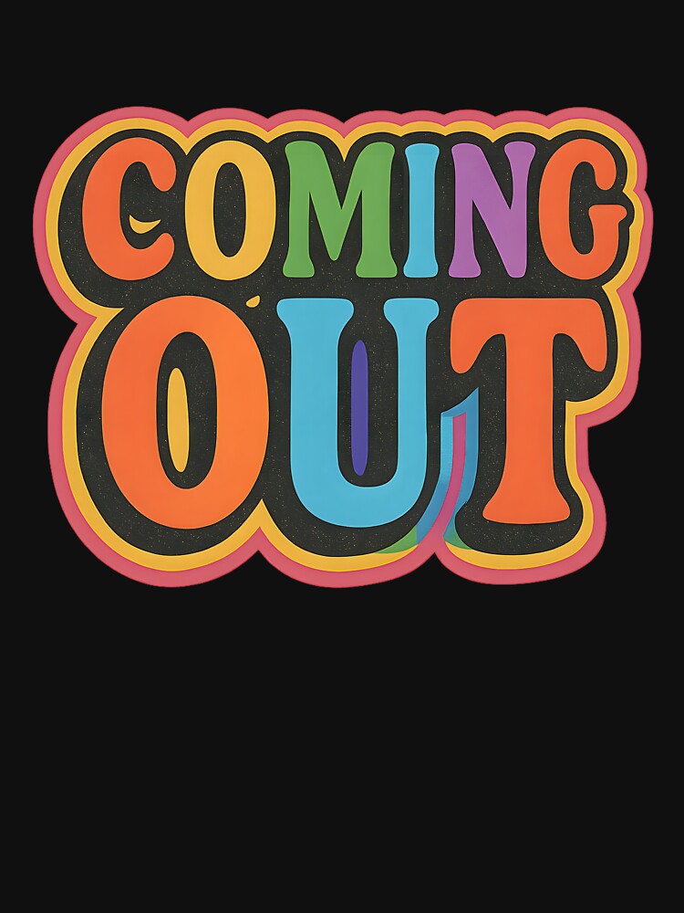 Coming Out – Bold Rainbow Typography by Haus Of Sin