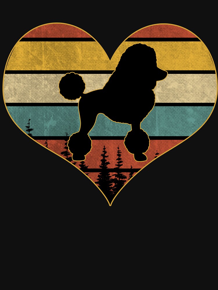 Retro vintage poodle heart by gastonfongemie