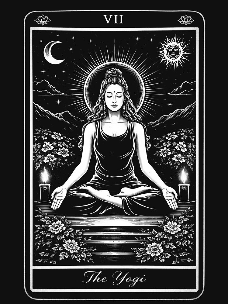 The Yogi - Vintage tarot card by Random Tees