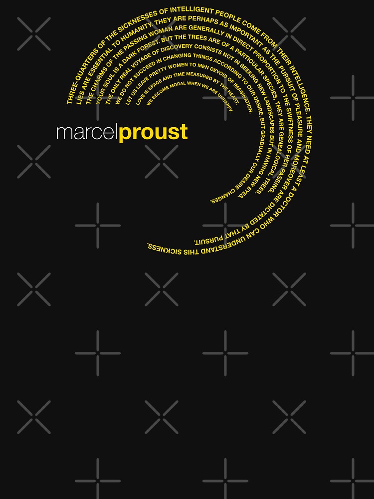 Marcel Proust famous quotes poster [gold] by CMYKStudio