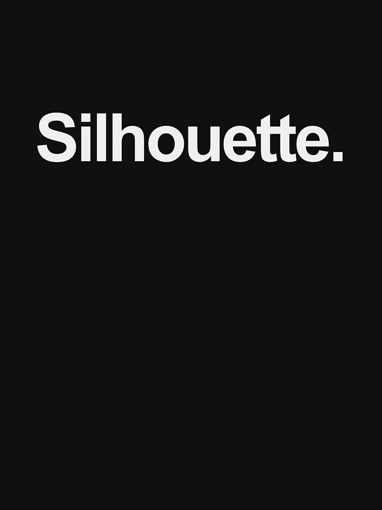 Silhouette Typography – Minimalist Streetwear Graphic by Raven Studios