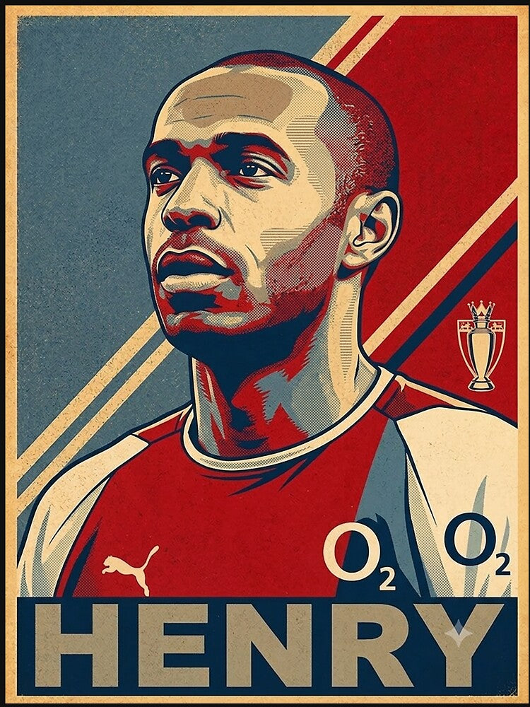 Thierry Henry - Sports Poster Illustration - Hope art by delacerdaan