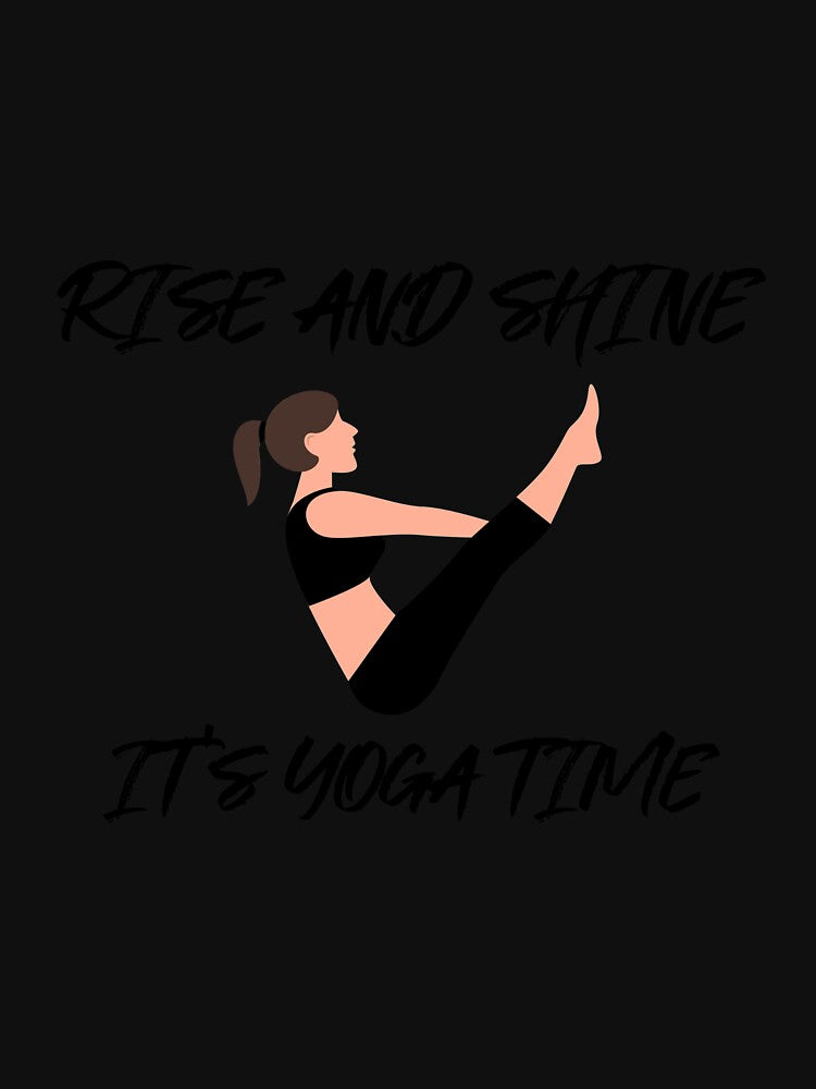 Funny Yoga It's Yoga Time by RiseandShineTee