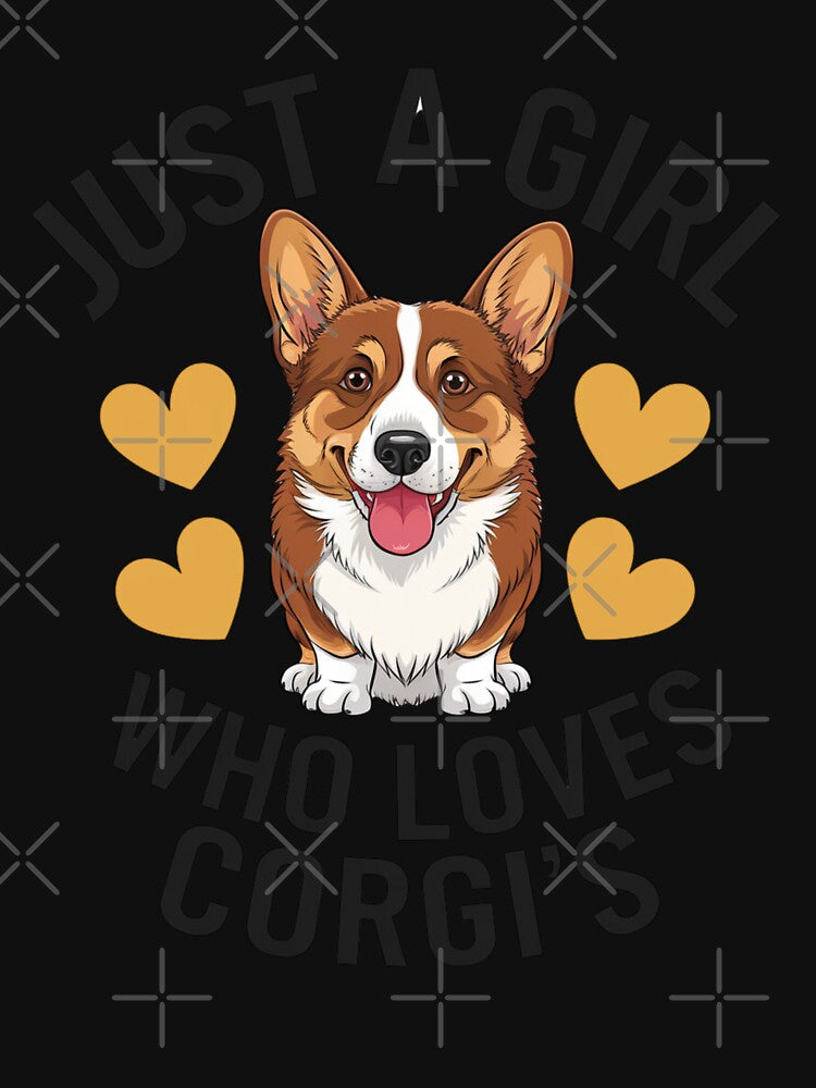 Just A Girl Who Loves Corgis - Heart Design by Peter Stawicki