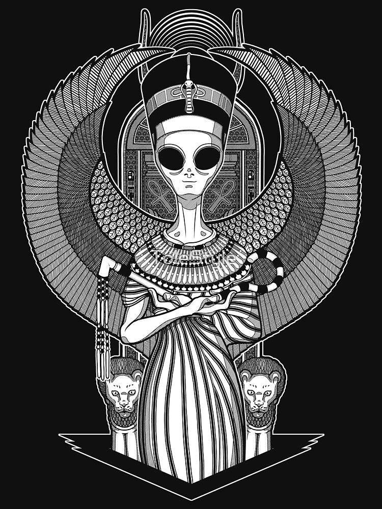 The alien Nefertiti - Black version by ToleStyle