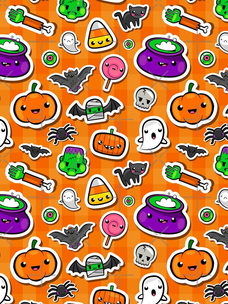 Cute Kawaii Halloween Pattern by TamGustam