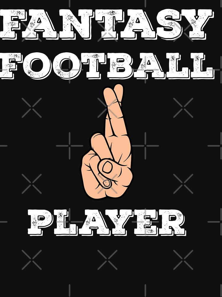 Fantasy Football Player Crossed Fingers Hopeful League Winner by ZiesMerch