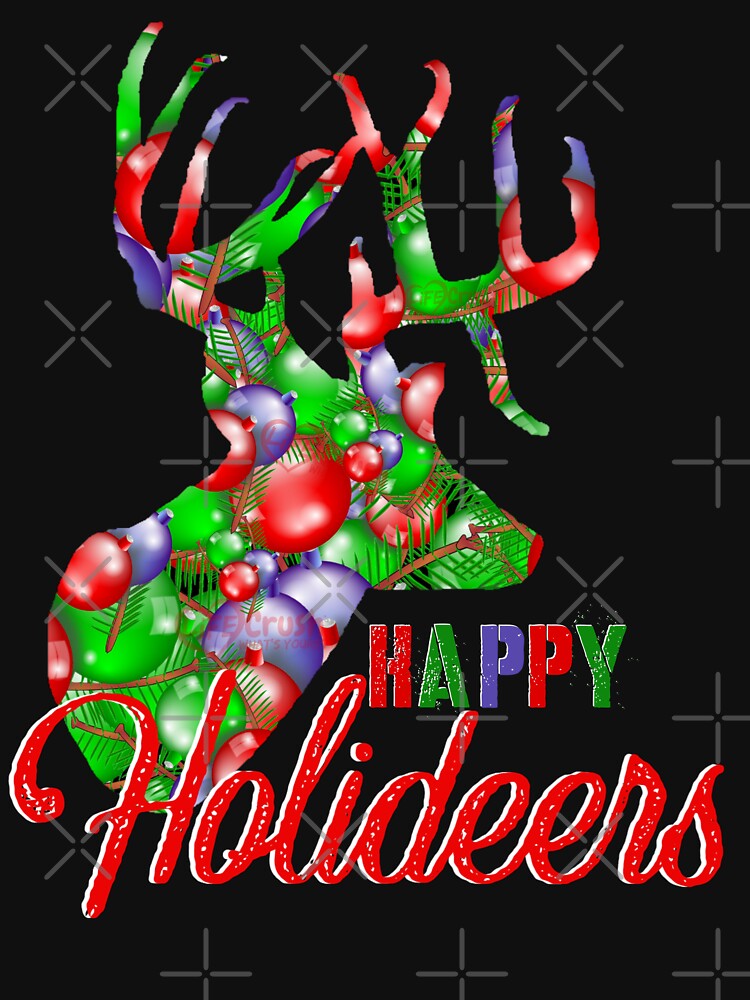 Christmas Deer, Happy Holiday Deer Hunting Design by LifeCrush