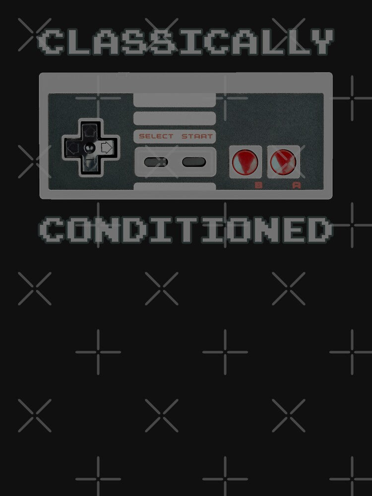 Retro Gaming "Classically Conditioned" design by JDMTees
