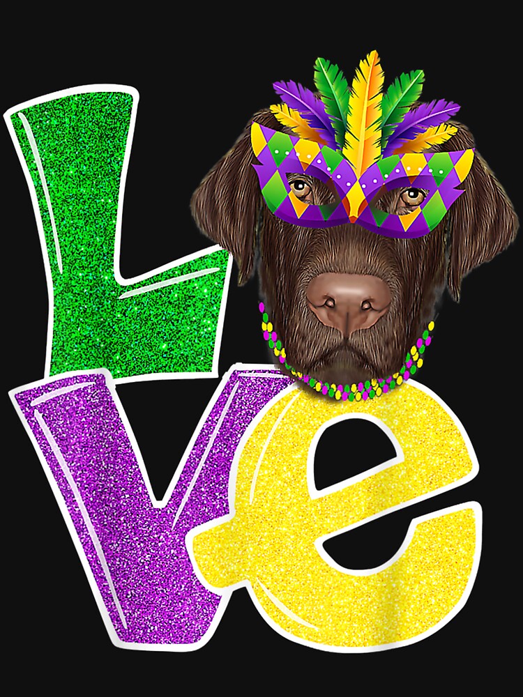 I Love Mardi Gras Costume Labrador Dog Puppy Lover by amyadt77