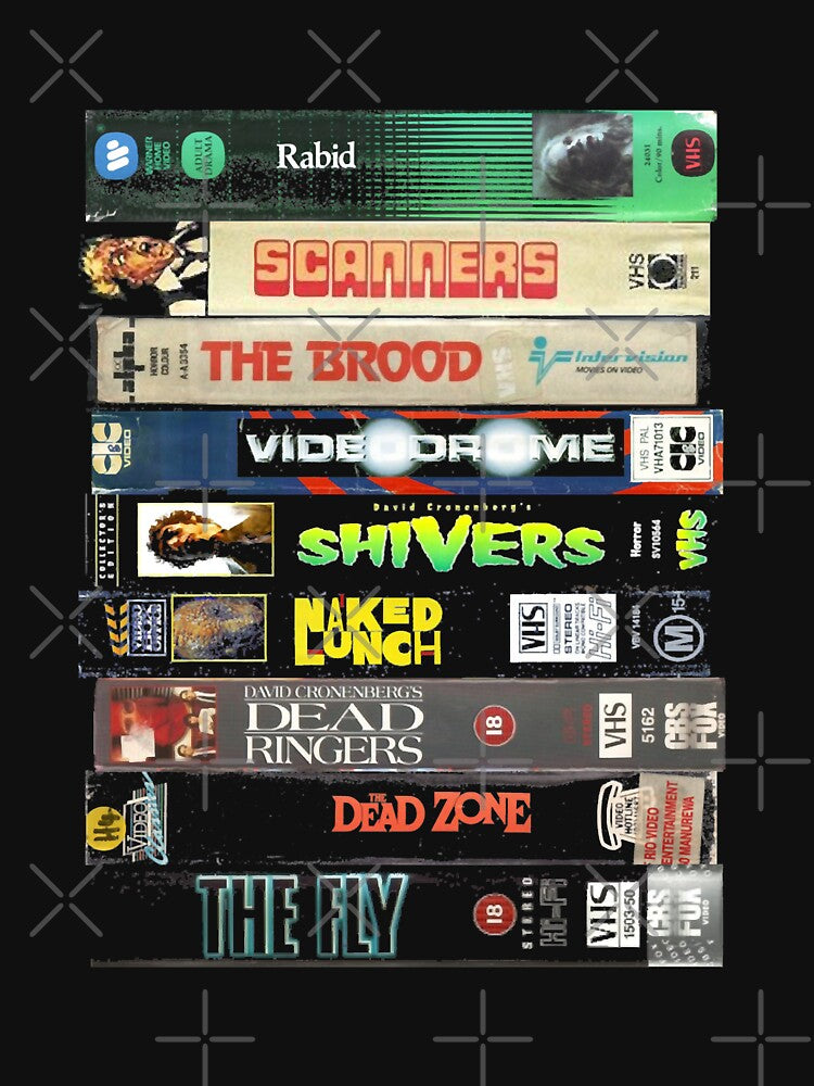 Cronenberg VHS collection Scanners Halloween Horror movie scifi film by ScannersTuyenHo