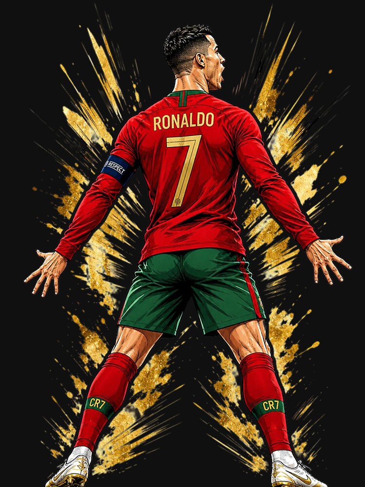CR7 Anime Siuuu Celebration Football Graphic by mo-carnival