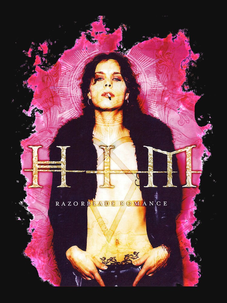 Him band tee razorblade romance cover heartagram him logo by BrianLevno6