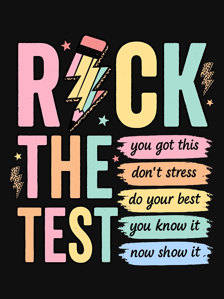 Rock the Test Student Exam Motivation by KroghDs