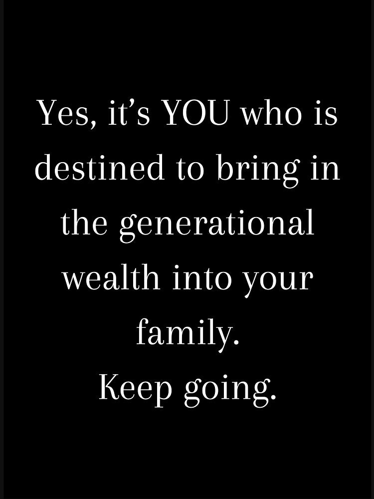 Destined to bring in wealth Quote by CoolBuddyCool