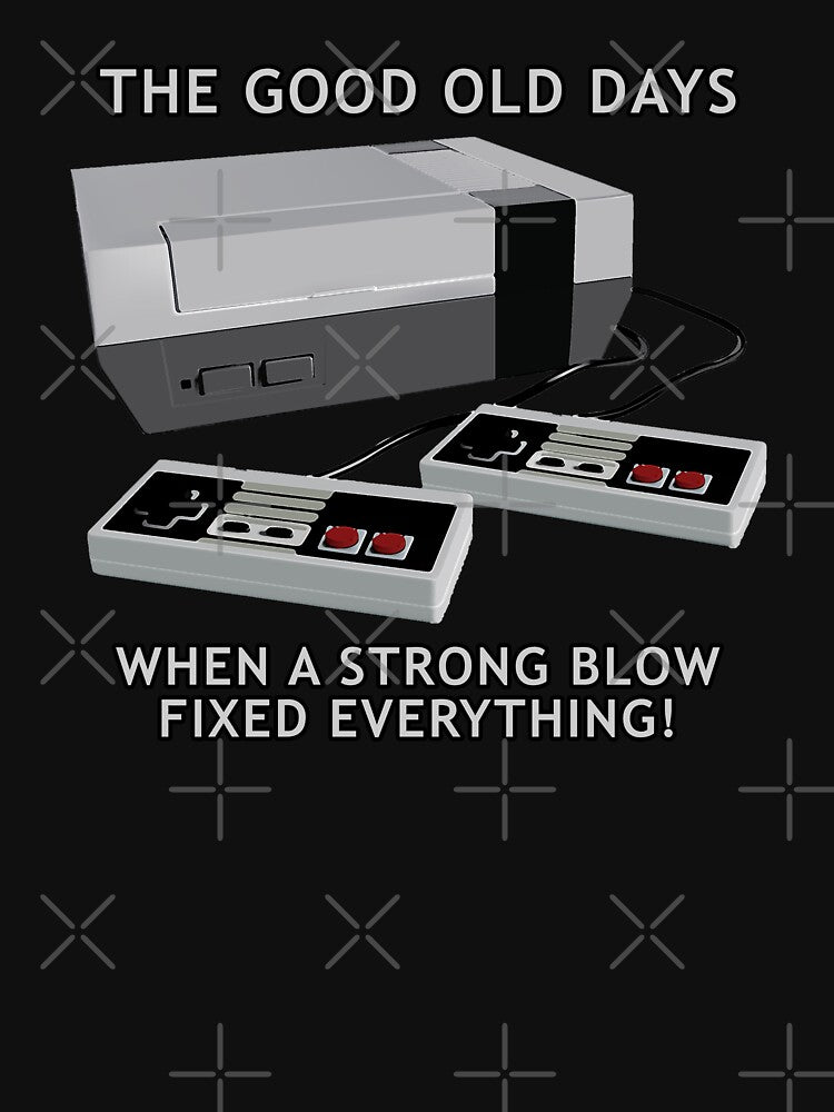 Retro gaming "The Good Old Days When A Strong Blow Fixed Everything!" by JDMTees