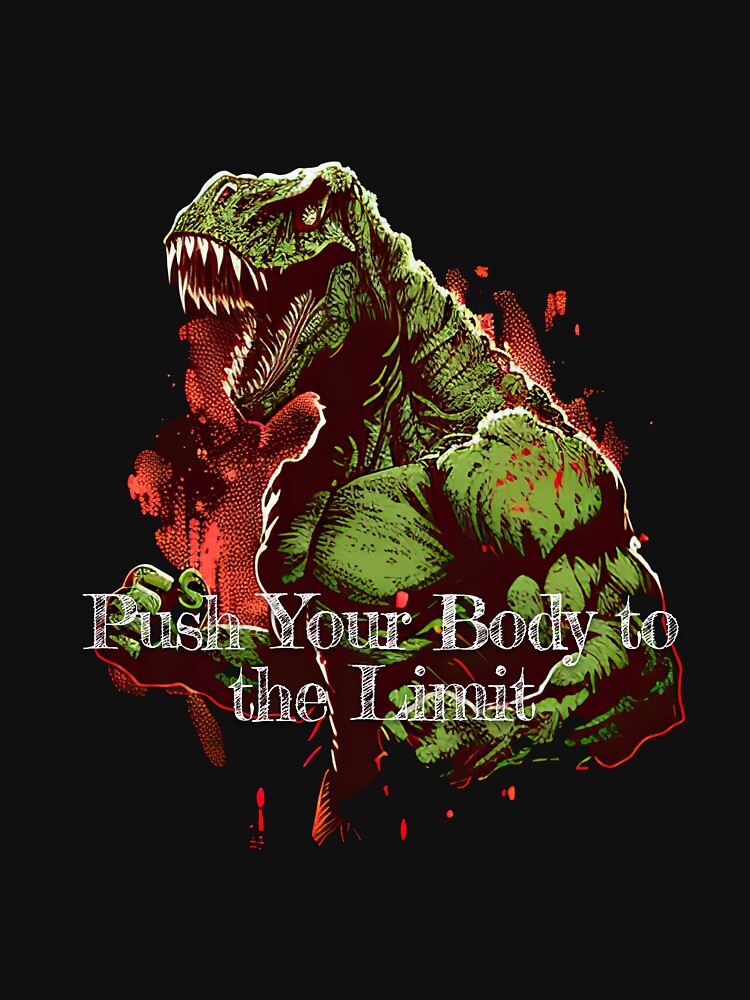 Push Your Body to the Limit Bodybuilding Fitness Gym Workout Exercise Merch Print  Design by tengamerx