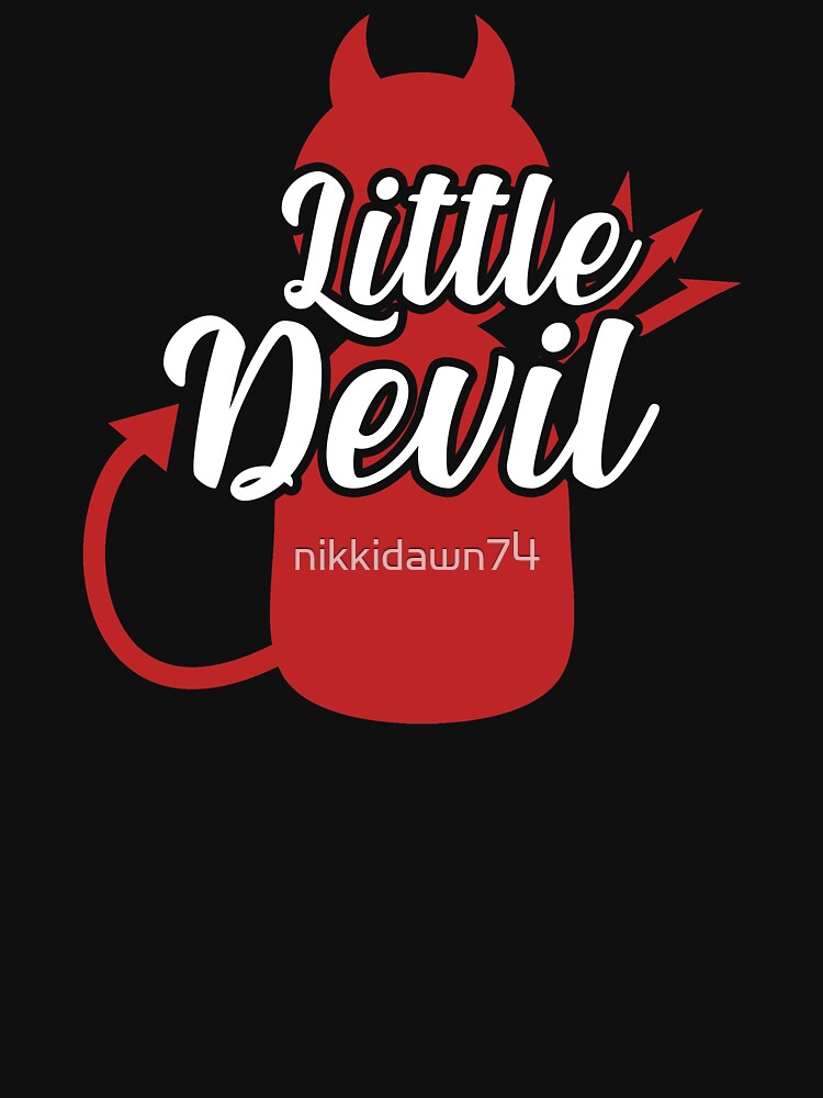 Little Devil Scary Funny Halloween Costume design by nikkidawn74