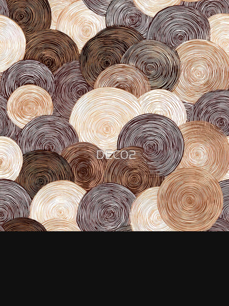 Boho Earthtones, Cream, And Cinnamon Latte Hues Abstract by DEC02