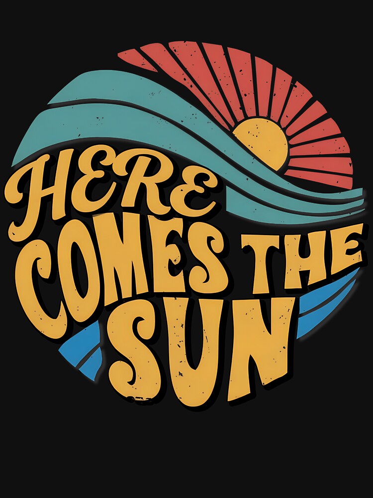 Groovy Sun Wave Vintage Style Statement by Bassot-Studio