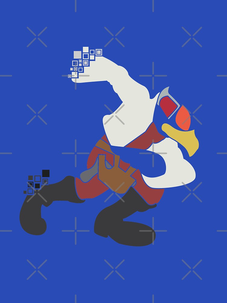 Falco Pixel Silhouette by innergeekdesign