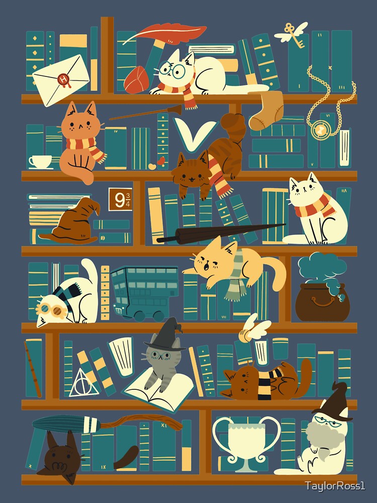 Library Magic School by TaylorRoss1