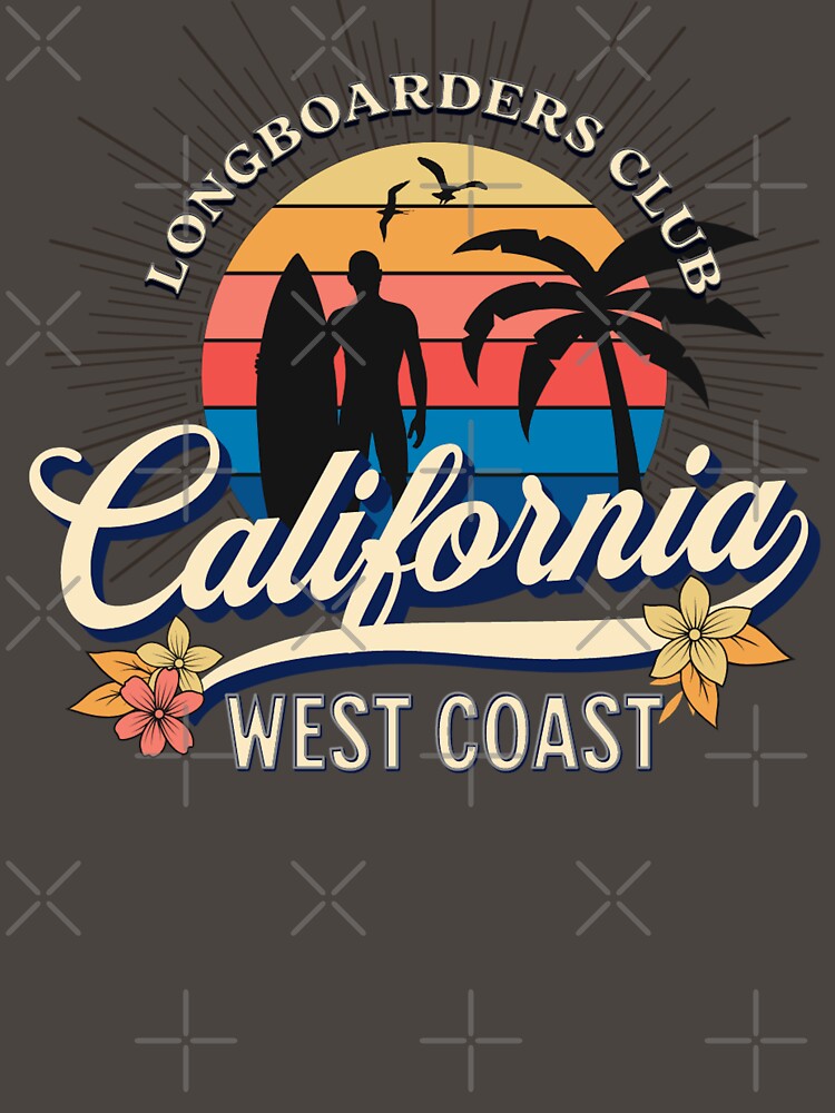 Longboarders Club Vintage Surfing by CattlettArt