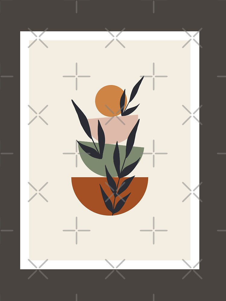 Boho Abstract Nature - Modern Bohemian by mauraurus