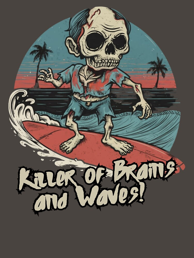 Surfing Zombie, killer of waves and brains, surf by Meandmyshop