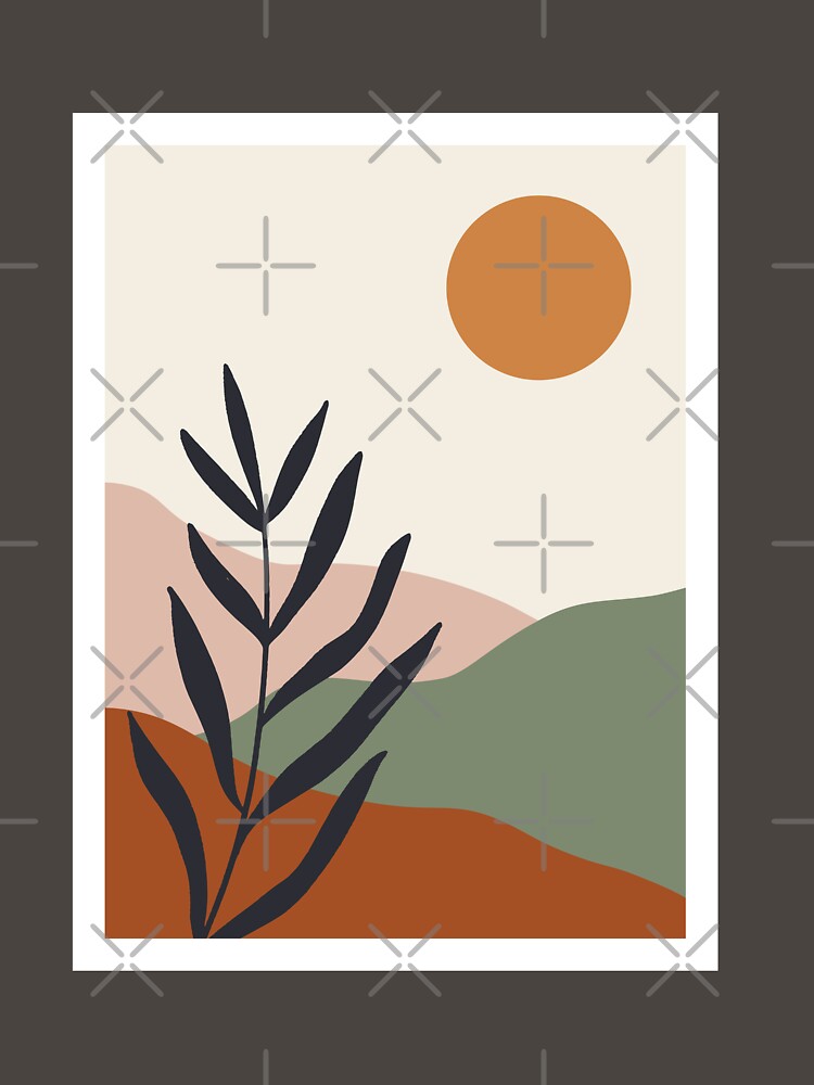 Boho Mountain Sunrise - Modern Bohemian by mauraurus
