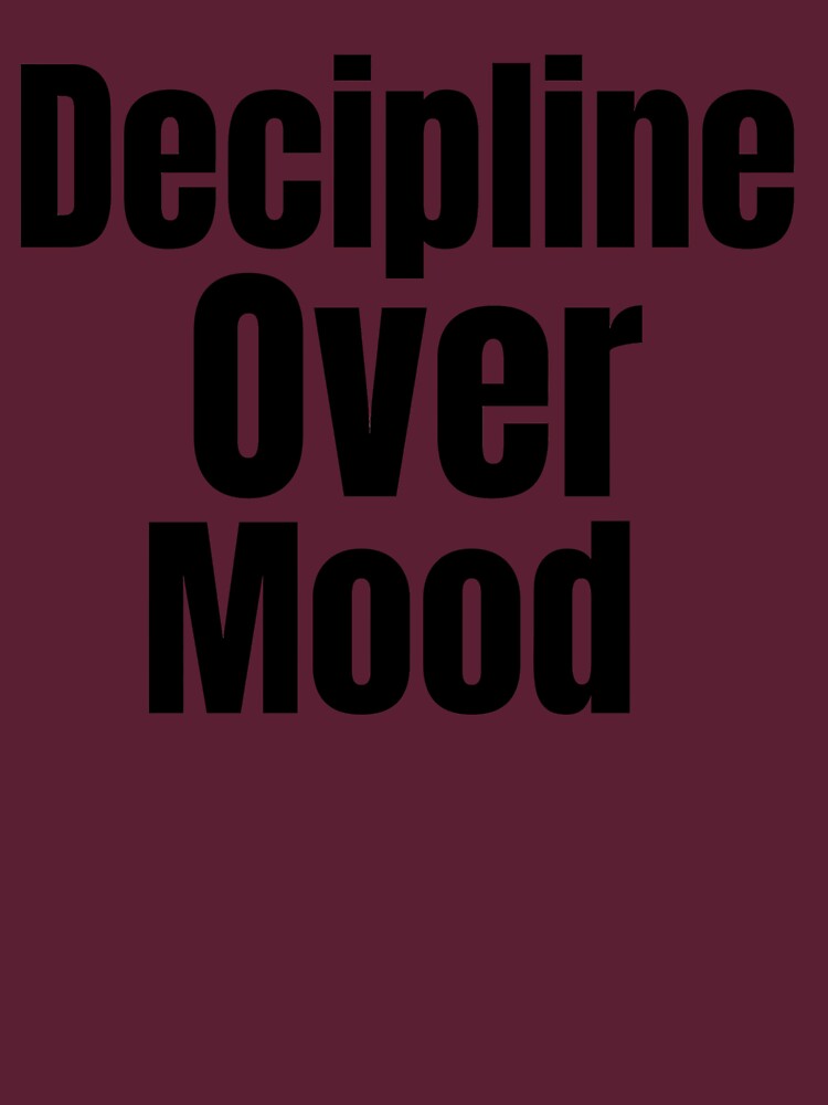 Discipline Over Mood Motivational Aesthetic Quote Design by PrataeAesthetics