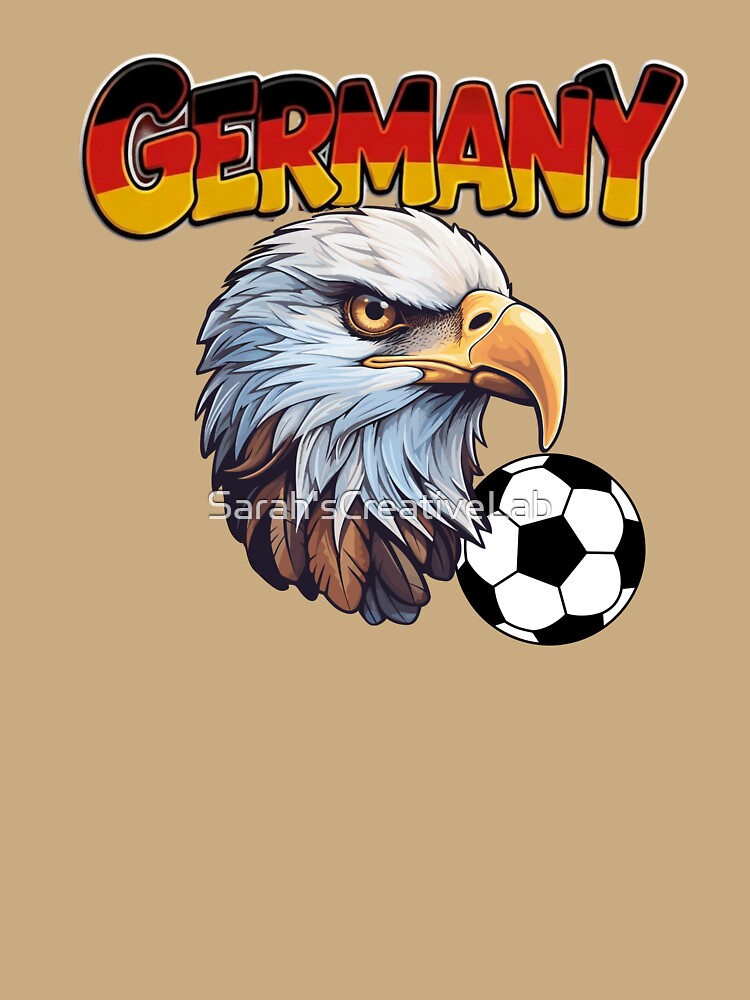 Germany Eagle Sports Mascot Soccer T-Shirt by Sarah'sCreativeLab
