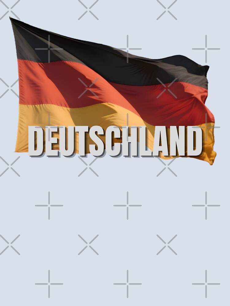 Deutschland Flag Waving Patriotic Design by RVJdesigns