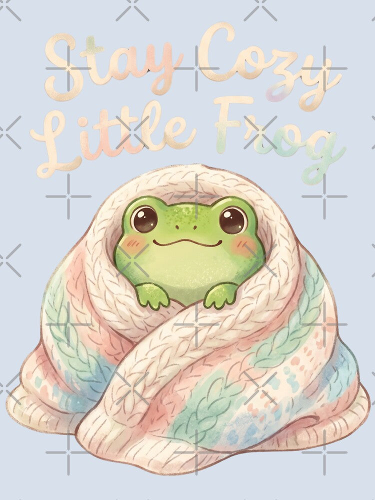 Stay Cozy Little Frog – Cute Frog Aesthetic, Cottagecore Animal by Im-Ara