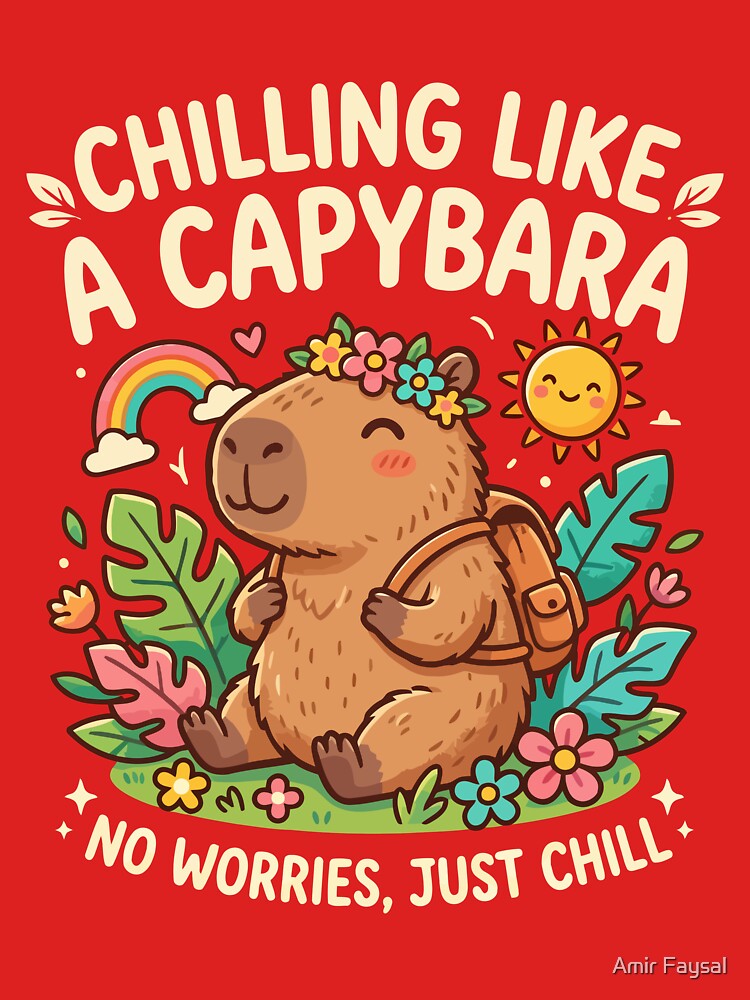 Chilling Like A Capybara by Amir Faysal