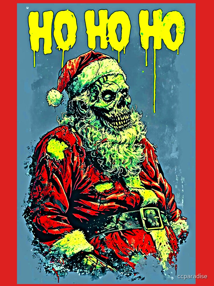 Zombie Santa - Funny Edgy Holiday Pop Art by Earth Nature Creations