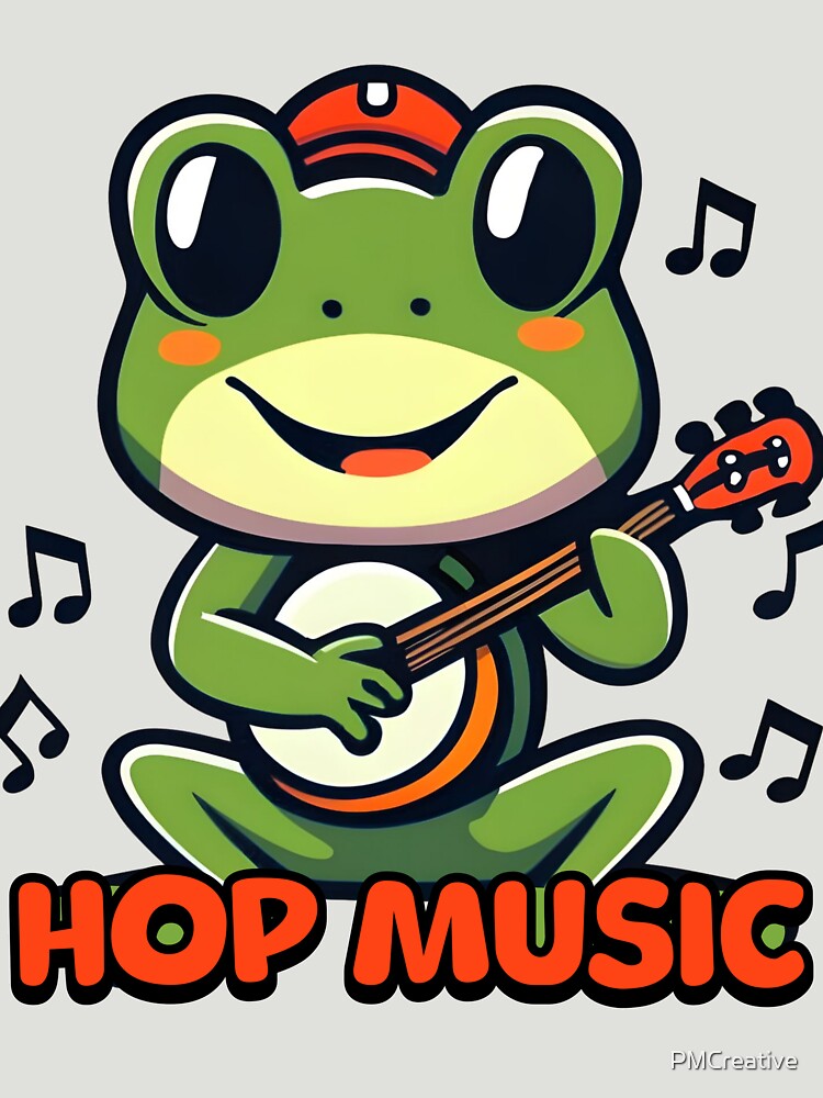 Hop Music! Cute Banjo Frog by PMCreative