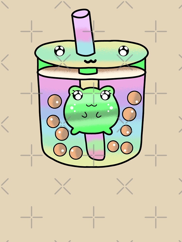 Pink Kawaii cute boba tea lover by Quacktails