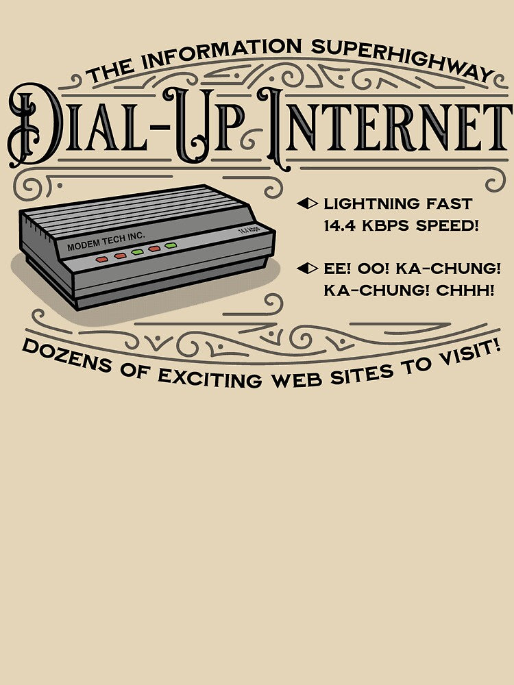 Vintage Dial Up Internet by vonplatypus