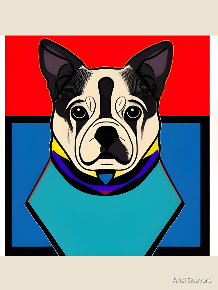 Retro Cute dog Art by Ariel Guevara