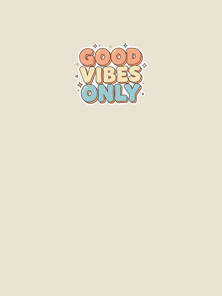 Good Vibes Only Retro Typography by ArtNest Collective