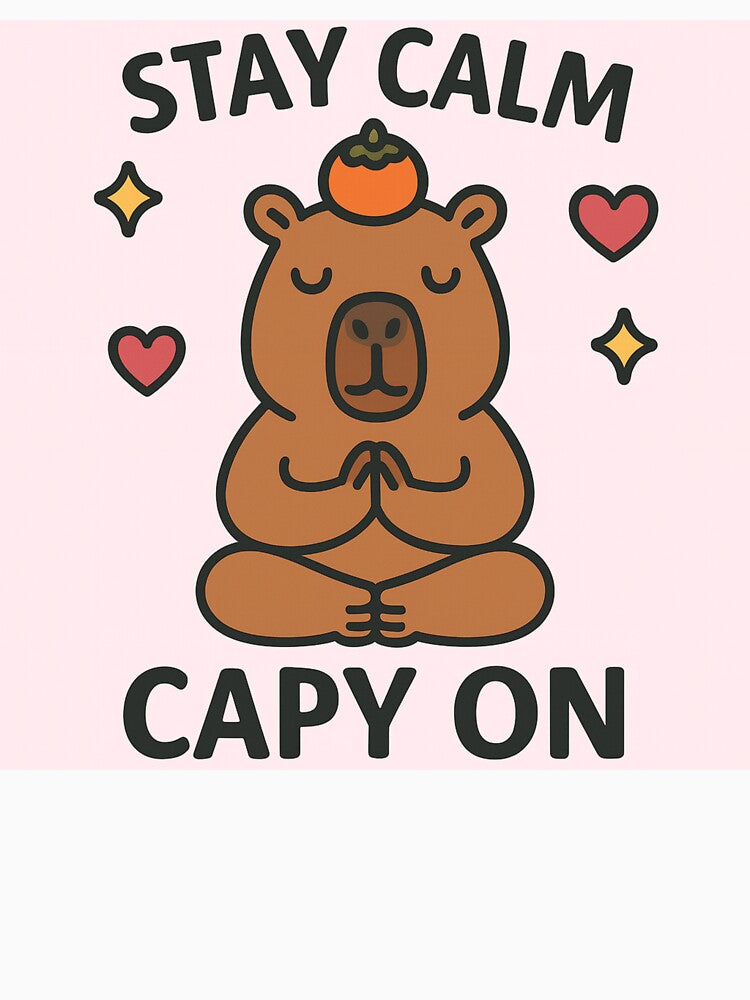 Stay Calm & Capy On by Lotus Love Tarot