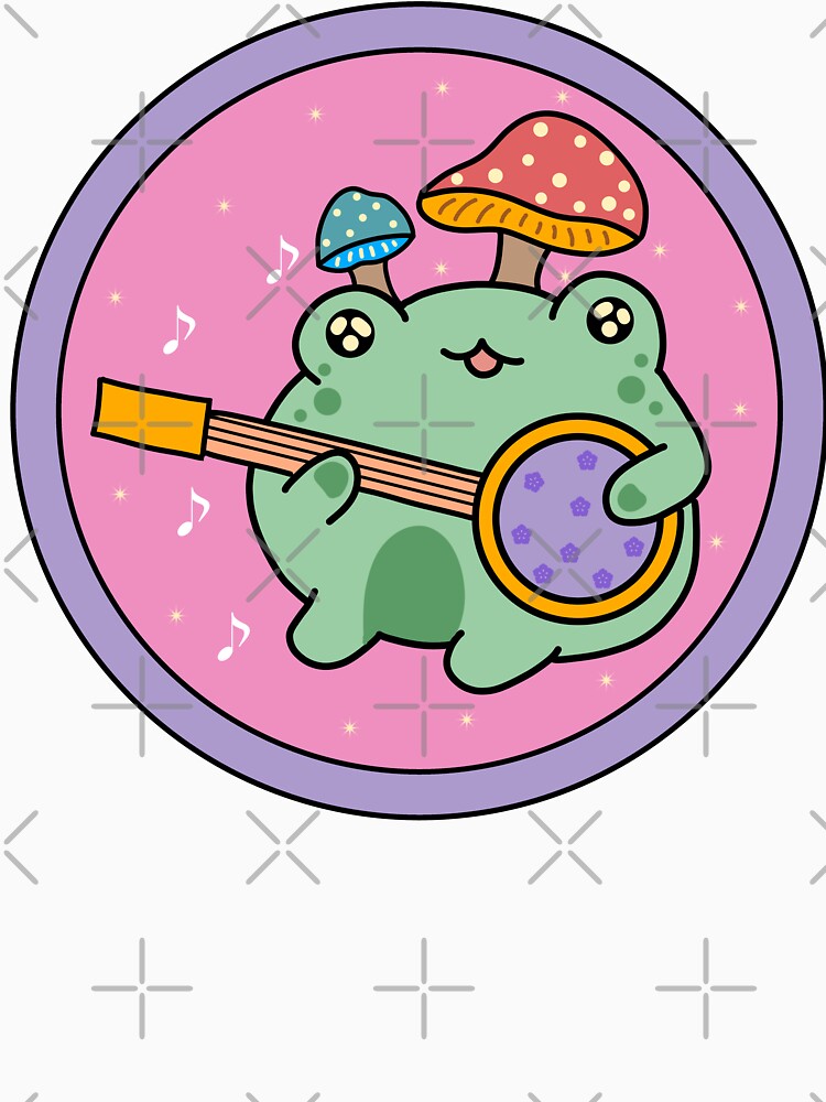 Frog playing banjo by Quacktails