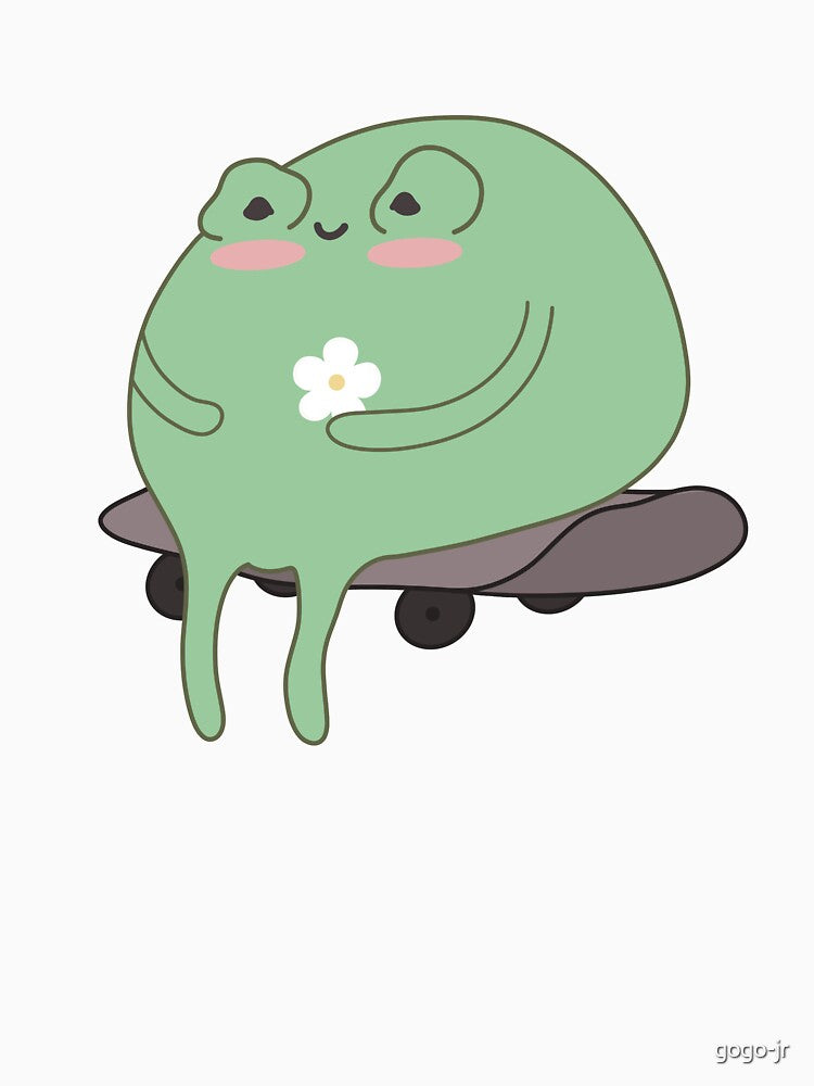 Skateboarding Frog by gogo-jr