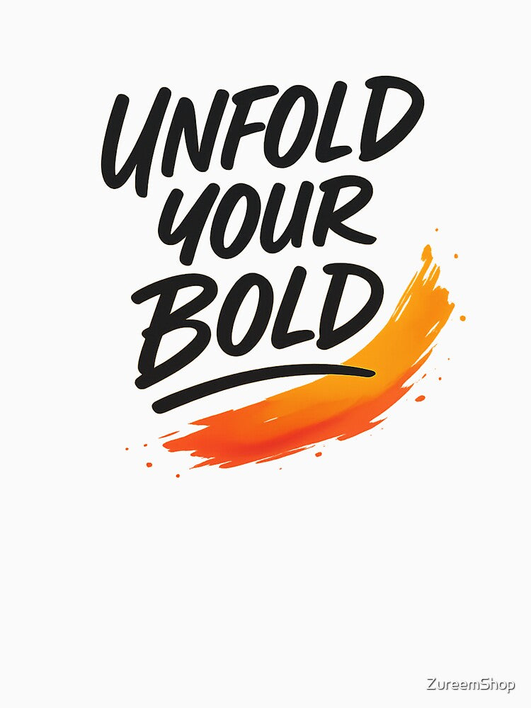 Unfold Your Bold Modern Aesthetic Hoodie by ZureemShop