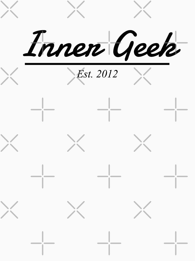 Inner Geek Est. 2012 (Black) by innergeekdesign